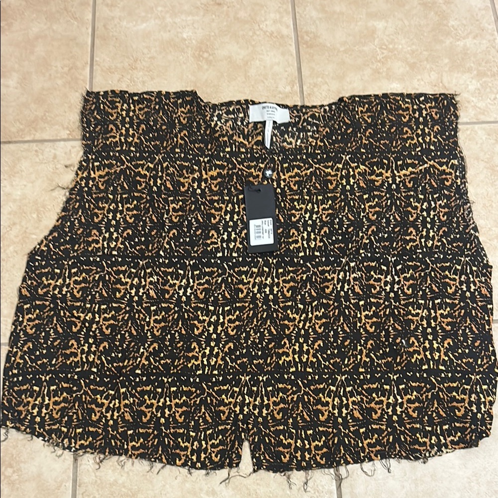 Free people One Teaspoon Africa Top Animal Print XXS NWT